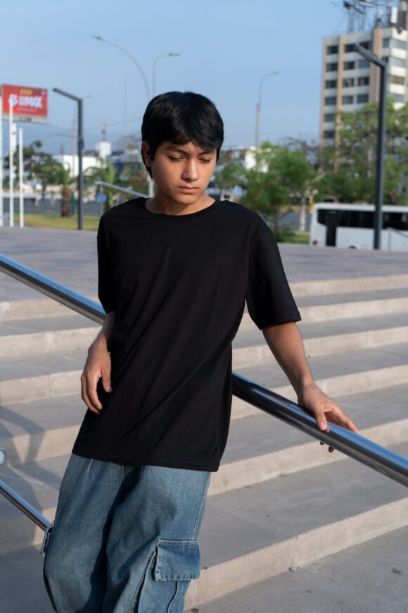 Polo Básico Hombre – Negro