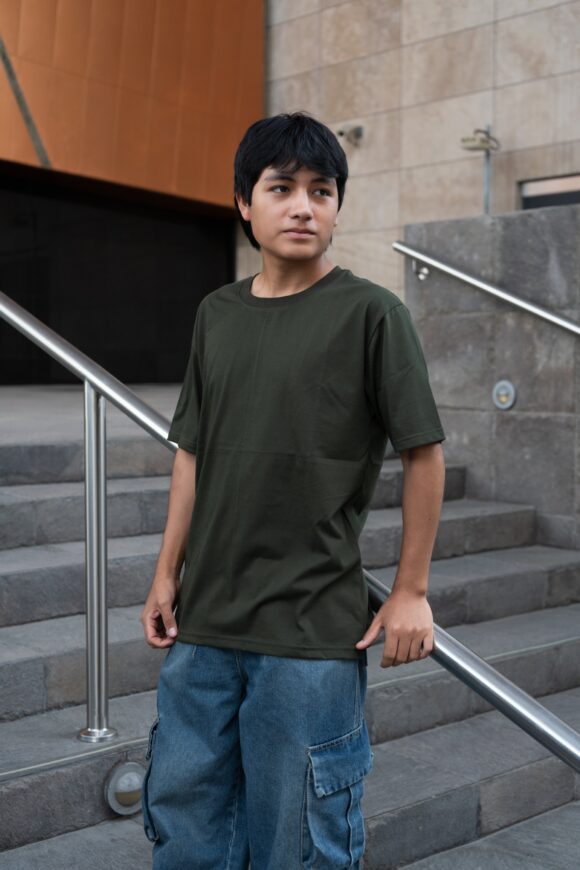 Polo Básico Hombre – Verde Militar - Imagen 3