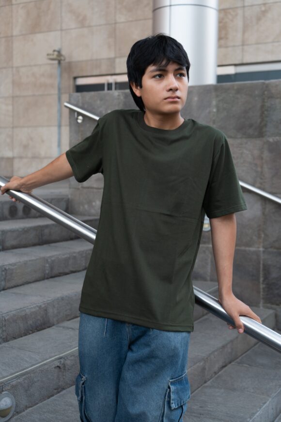 Polo Básico Hombre – Verde Militar - Imagen 4