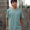 Polo Básico Hombre – Verde Cemento